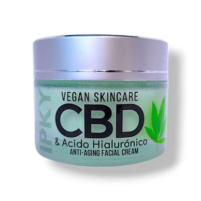 CBD crema antioxidante facial con ácido hialurónico y Aloe vera